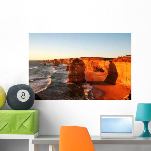 Twelve Apostles Sunset Wall Decal Design 1