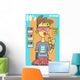 Cute 80s Style Girl Wall Decal