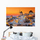 Oia Sunset Wall Decal
