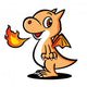 Baby Dragon Wall Decal