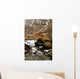 Norway tipical rural hut and river lanscape Wall Mural