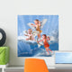 Baby cupid with angel wings Wall Mural
