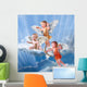 Baby cupid with angel wings Wall Mural