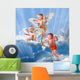 Baby cupid with angel wings Wall Mural