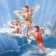 Baby cupid with angel wings Wall Mural