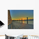 Rapperswil Bridge Sunrise Wall Decal