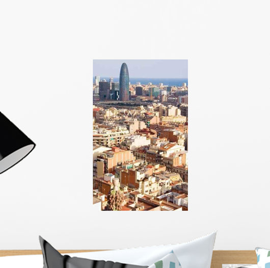 Bird Agbar Tower Barcelona Wall Decal
