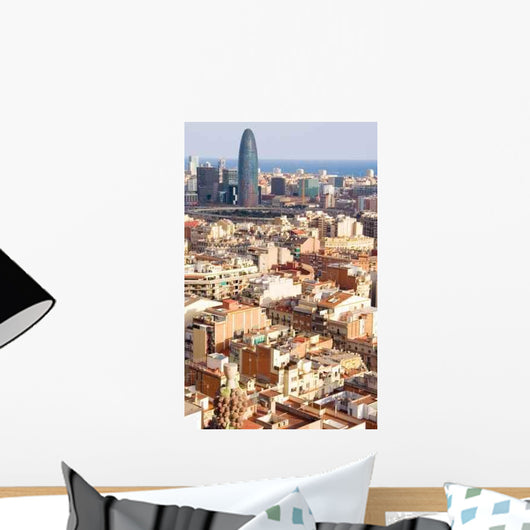 Bird Agbar Tower Barcelona Wall Decal