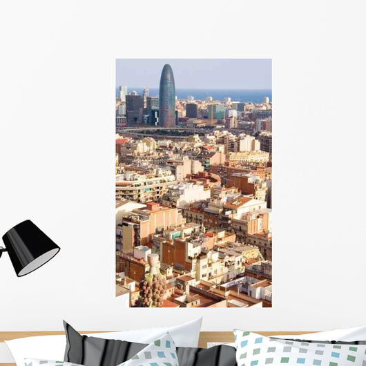 Bird Agbar Tower Barcelona Wall Decal