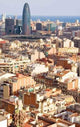 Bird Agbar Tower Barcelona Wall Decal
