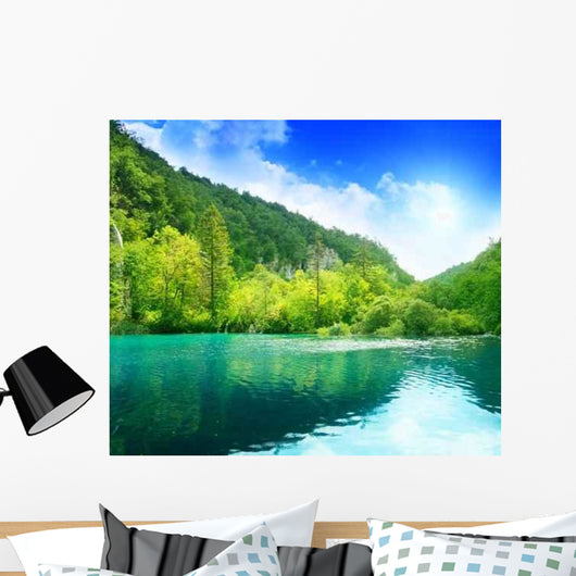 Lake Deep Forest Wall Decal Design 6