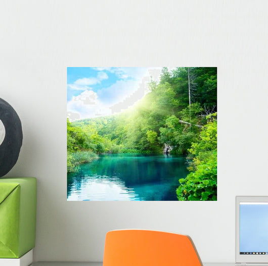 Lake Deep Forest Wall Decal Design 5