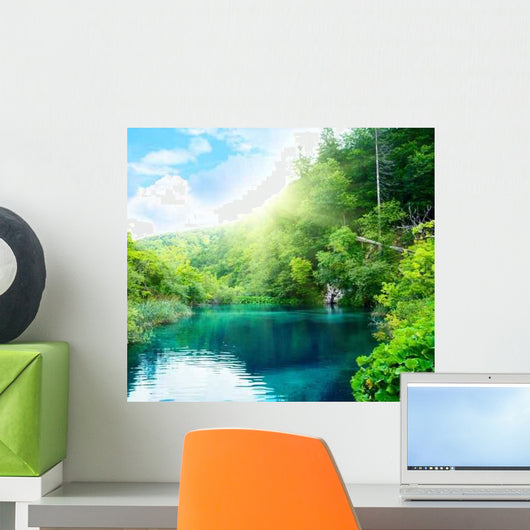Lake Deep Forest Wall Decal Design 5