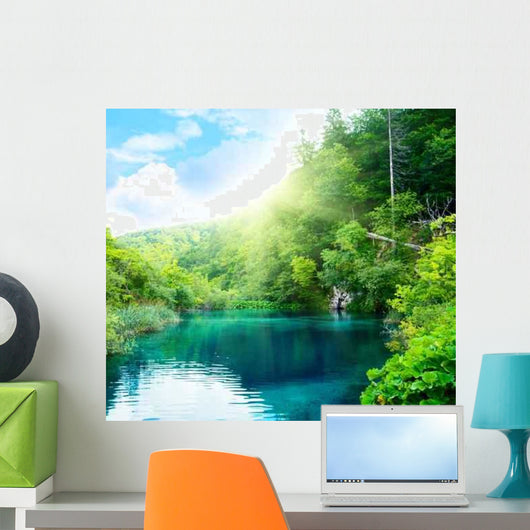 Lake Deep Forest Wall Decal Design 5
