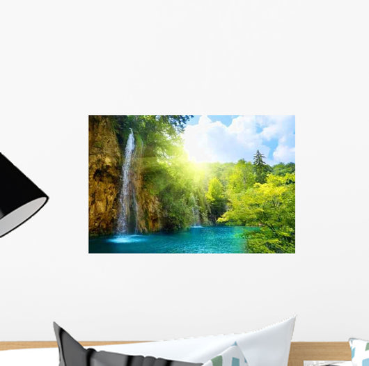 Waterfalls Forest Wall Decal