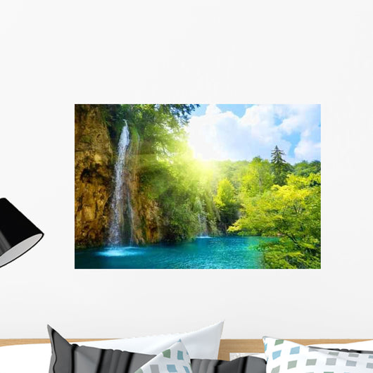 Waterfalls Forest Wall Decal
