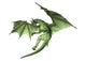 Green Fantasy Dragon in Flight Wall Decal