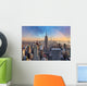New York City Skyline with Rainbow Wall Decal