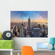 New York City Skyline with Rainbow Wall Decal