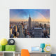 New York City Skyline with Rainbow Wall Decal