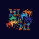 Miami Typography Poster Concept Wall Decal
