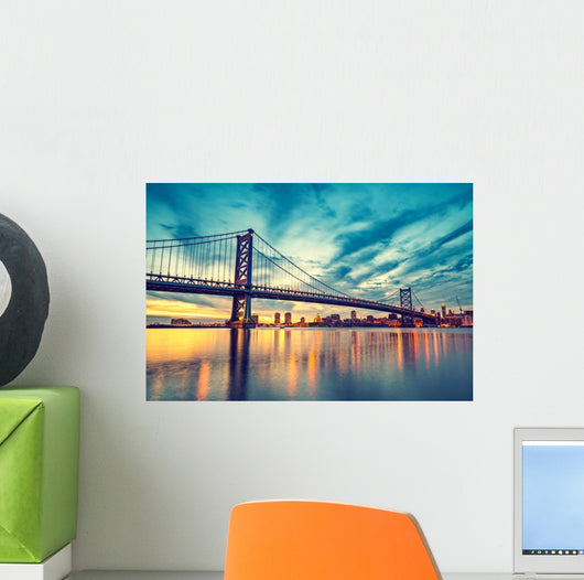 Ben Franklin Bridge Philadelphia Wall Decal