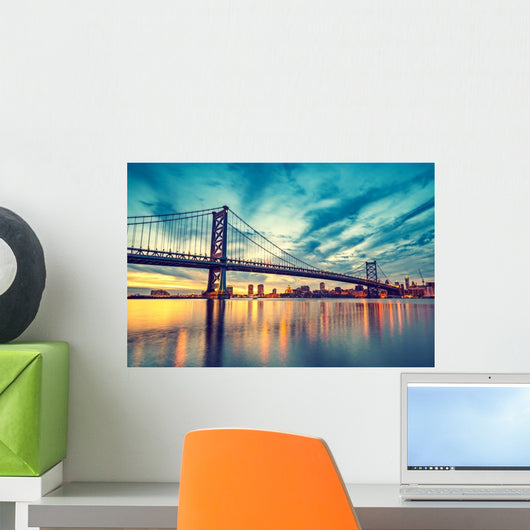 Ben Franklin Bridge Philadelphia Wall Decal