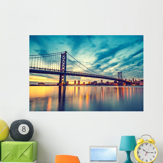 Ben Franklin Bridge Philadelphia Wall Decal