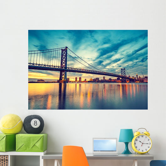 Ben Franklin Bridge Philadelphia Wall Decal