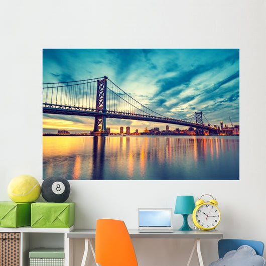 Ben Franklin Bridge Philadelphia Wall Decal