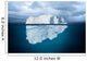 Iceberg Mostly Underwater Floating in Ocean Wall Mural