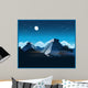 Mayan pyramids at night Wall Mural