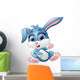Cute bunny waving hand Wall Decal