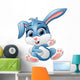 Cute bunny waving hand Wall Decal