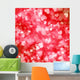 valentine pattern red small heart Wall Mural