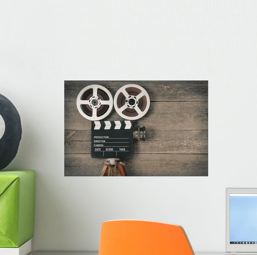 Old Movie Camera Wall Decal