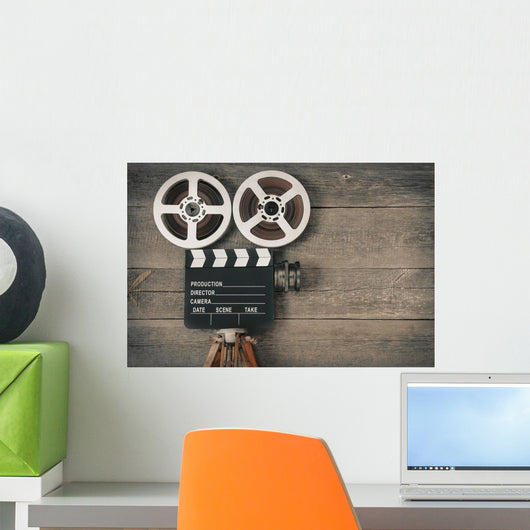 Old Movie Camera Wall Decal