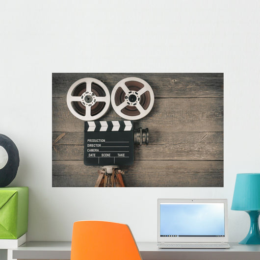 Old Movie Camera Wall Decal