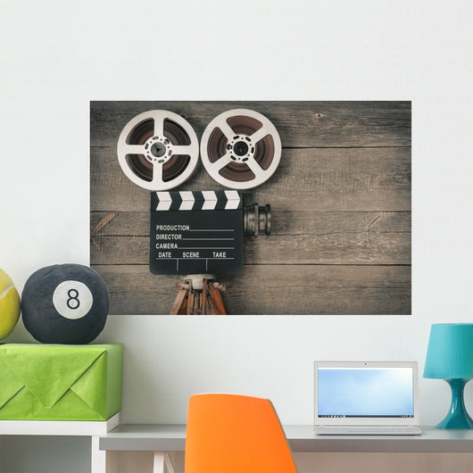 Old Movie Camera Wall Decal
