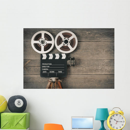 Old Movie Camera Wall Decal