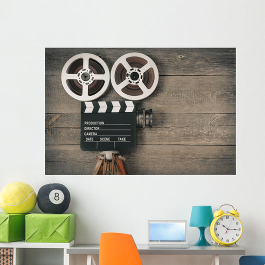 Old Movie Camera Wall Decal