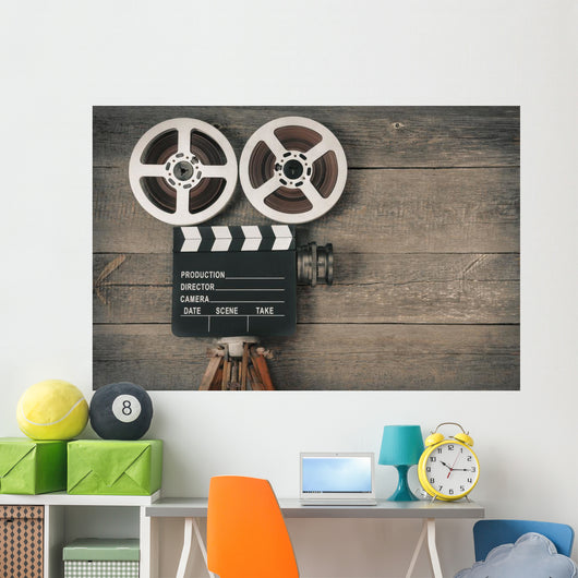 Old Movie Camera Wall Decal