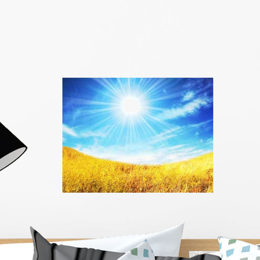 Autumn Field Wall Decal Design 1