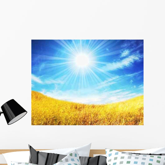 Autumn Field Wall Decal Design 1