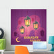 Ramadan Lanterns Illustration Wall Mural