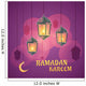 Ramadan Lanterns Illustration Wall Mural