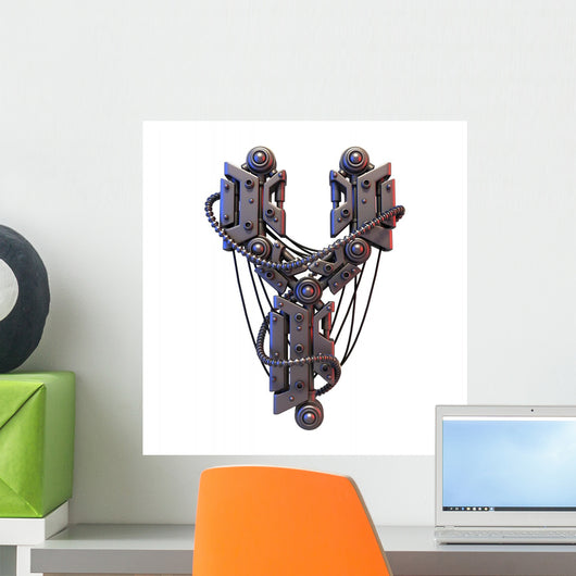 Steampunk Font Wall Decal