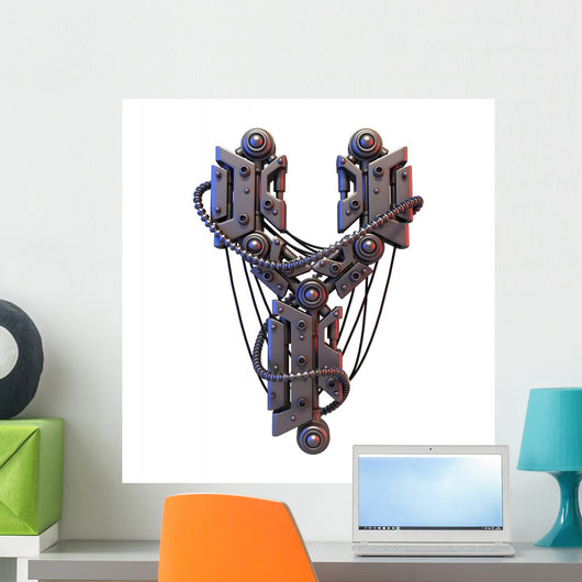 Steampunk Font Wall Decal