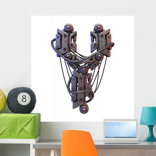 Steampunk Font Wall Decal