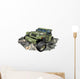 Vector Cartoon Military 4x4 Wall Decal